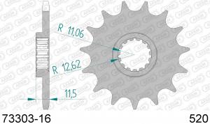 AFAM forkædetandhjul 16T | 800MT-X, 1000MT-X
