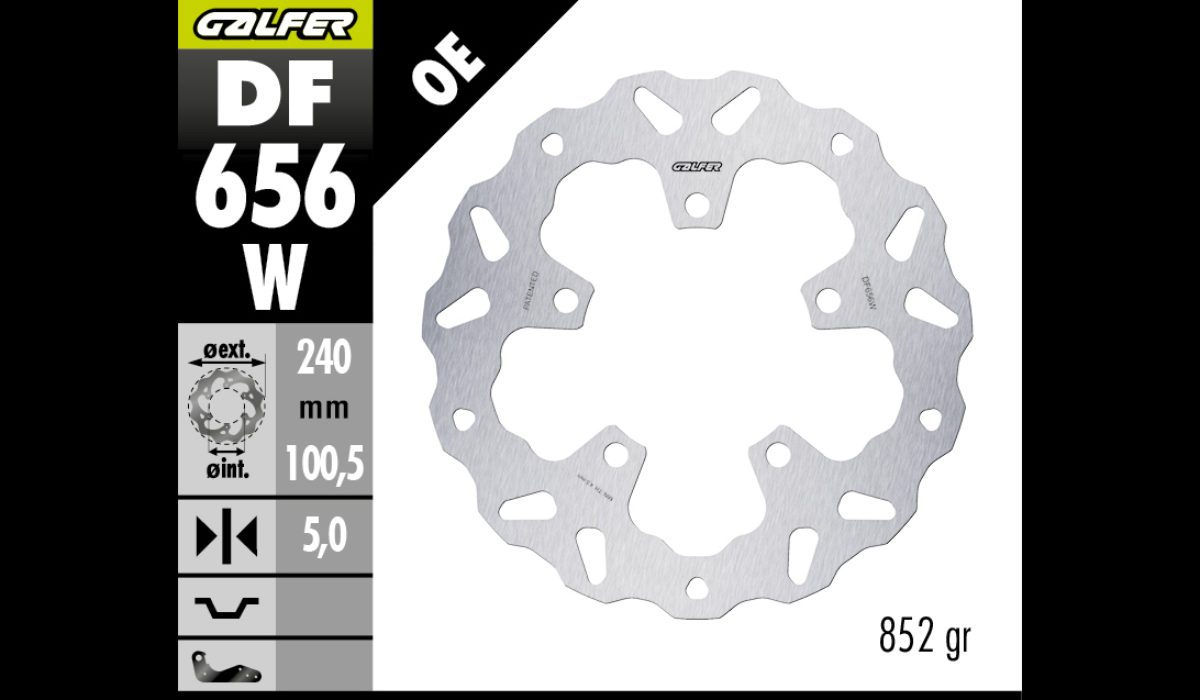 Galfer bremseskive bag | 450MT