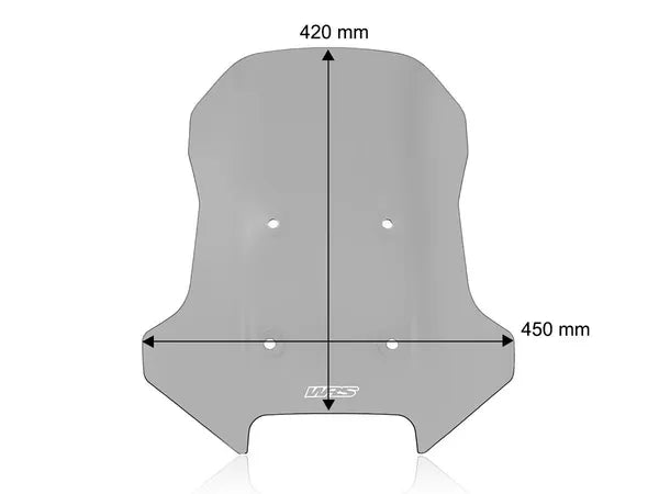 WRS vindskærm - tonet glas | 450MT